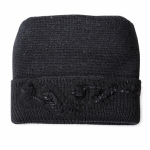 Vintage Prada Embellished Wool Toque / Beanie – Made in Italy